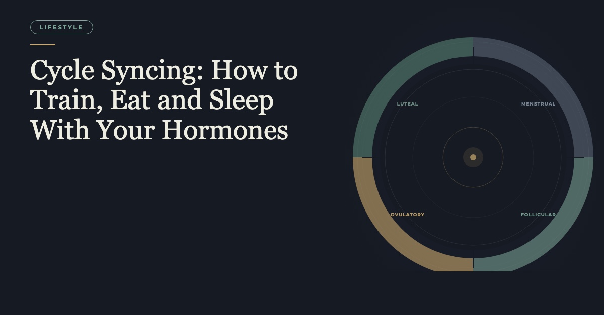 Cycle syncing training eating sleeping with hormones